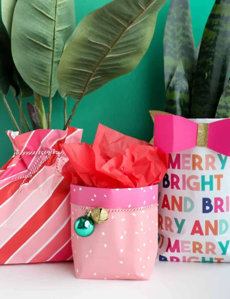 How to make a gift bag out of wrapping paper