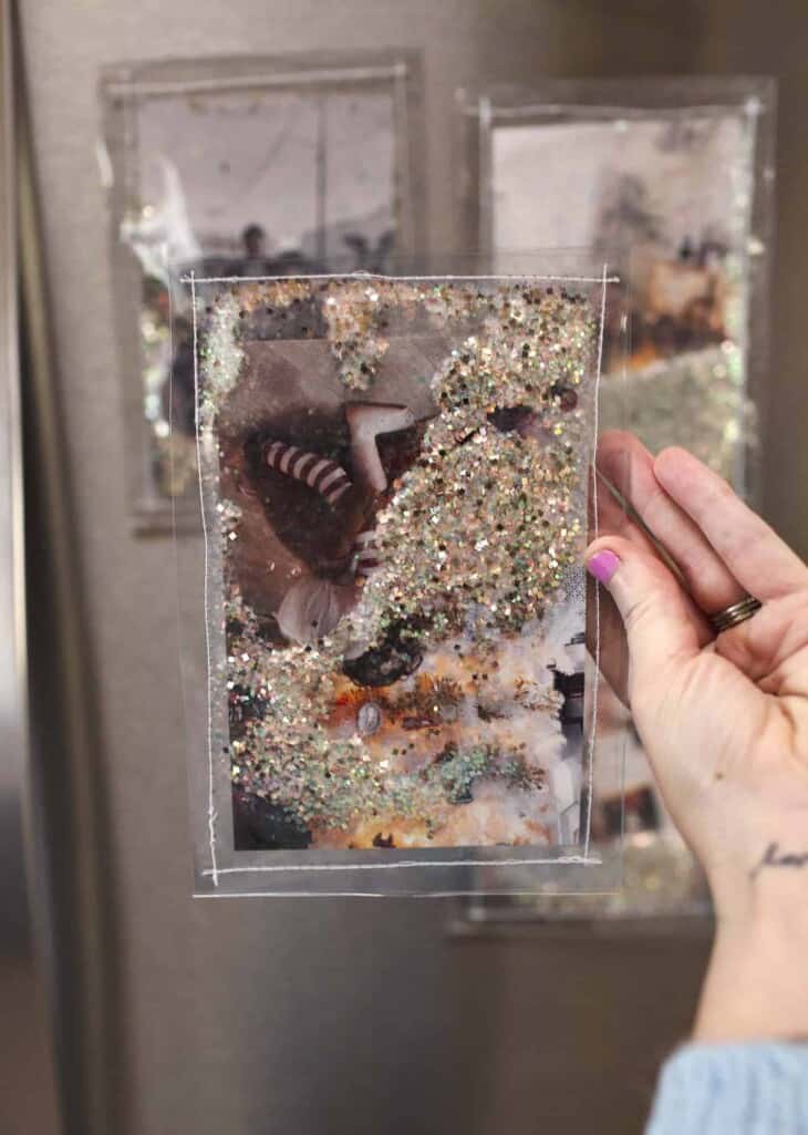 DIY Glitter Photo Frames - A Beautiful Mess