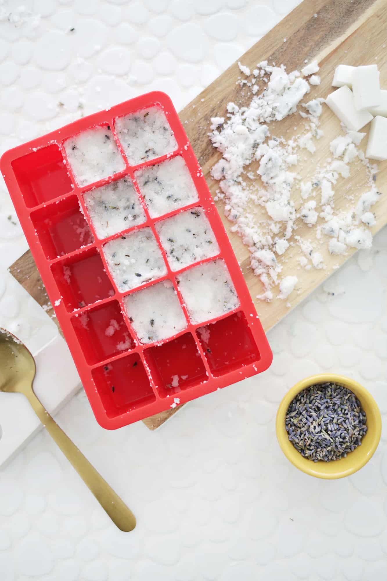 Lavender Sugar Cube Scrub DIY - A Beautiful Mess