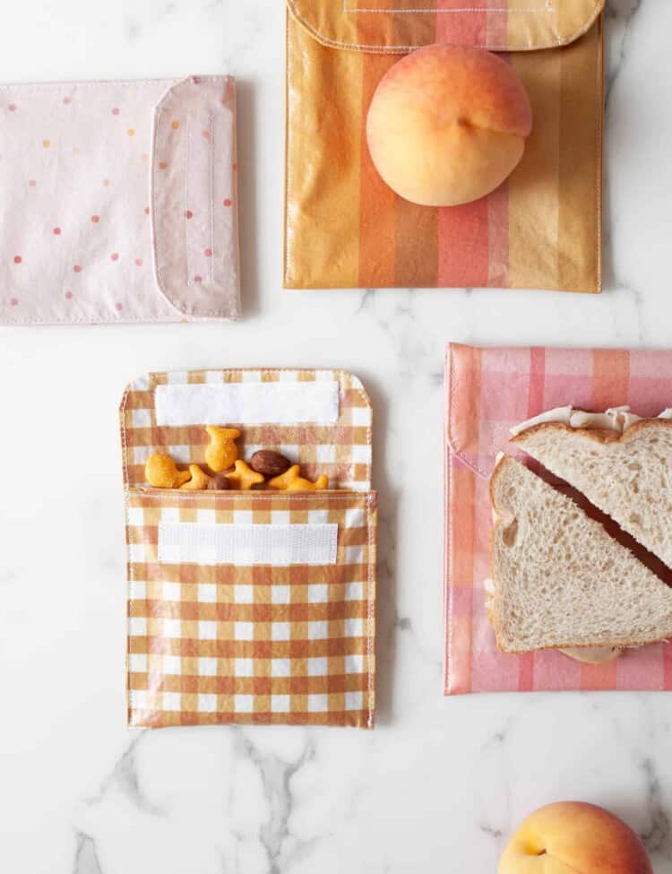 reusable fabric sandwich bags