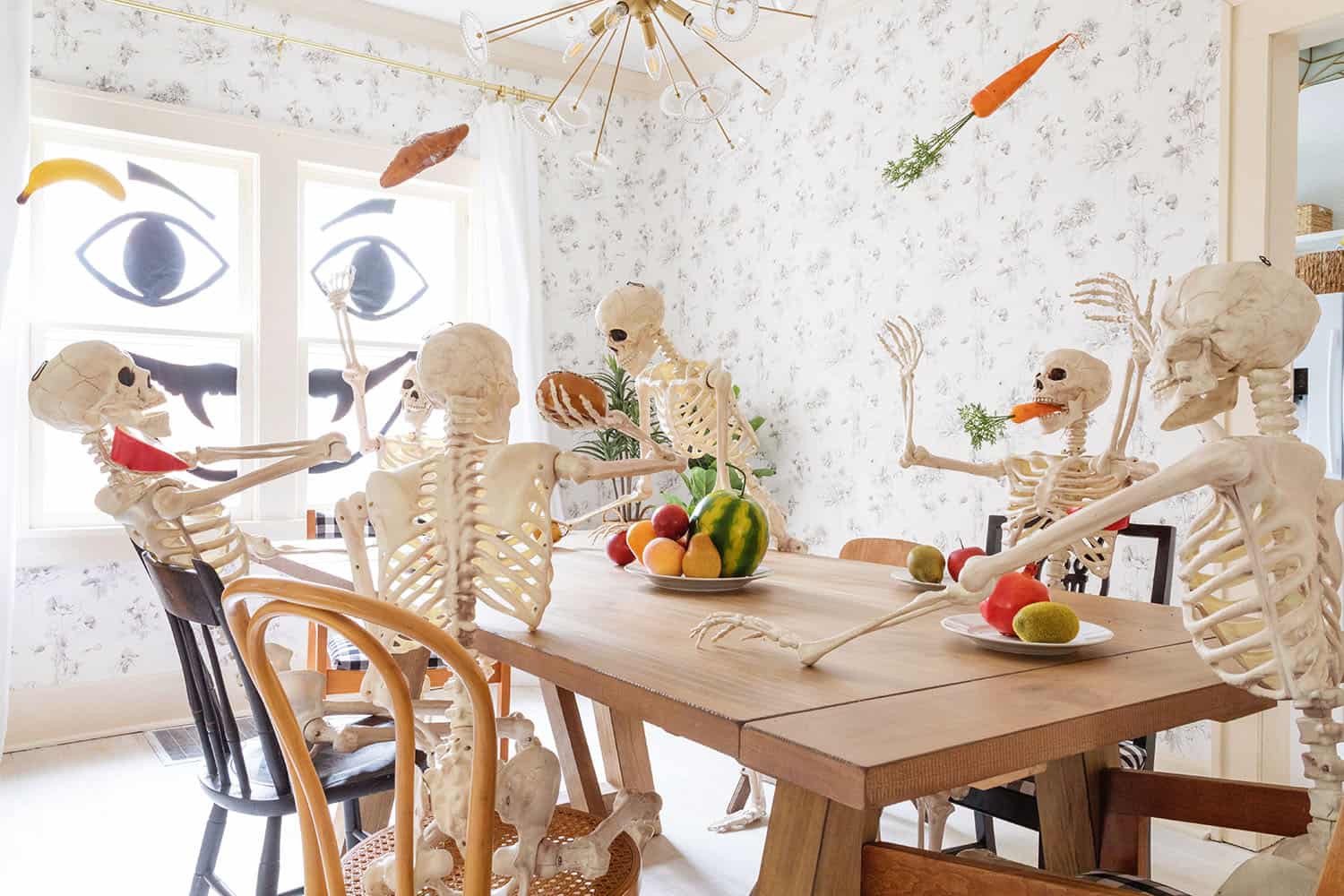 Haunted Mansion His Skeleton Halloween Hand Towel Kitchen Bath Gothic Home Punk 
