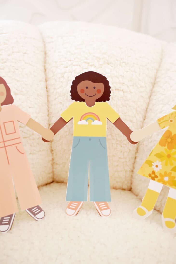 DIY Paper Dolls (with Free Printables!) - A Beautiful Mess