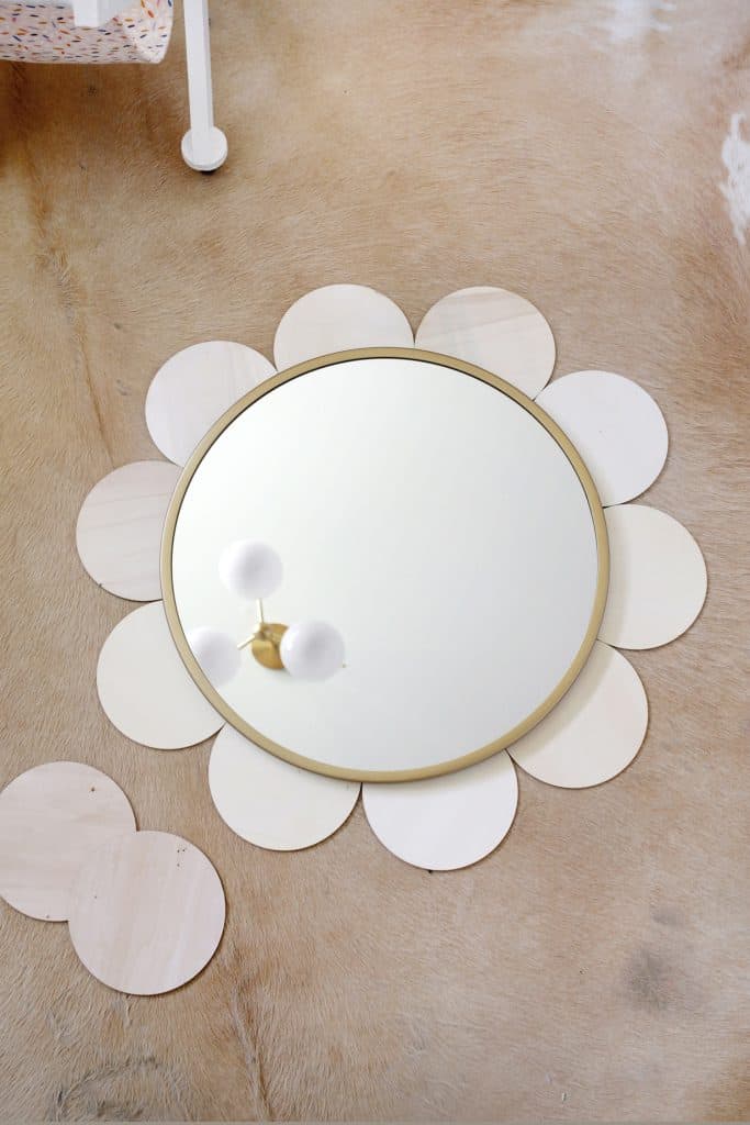Flower Mirror DIY - A Beautiful Mess