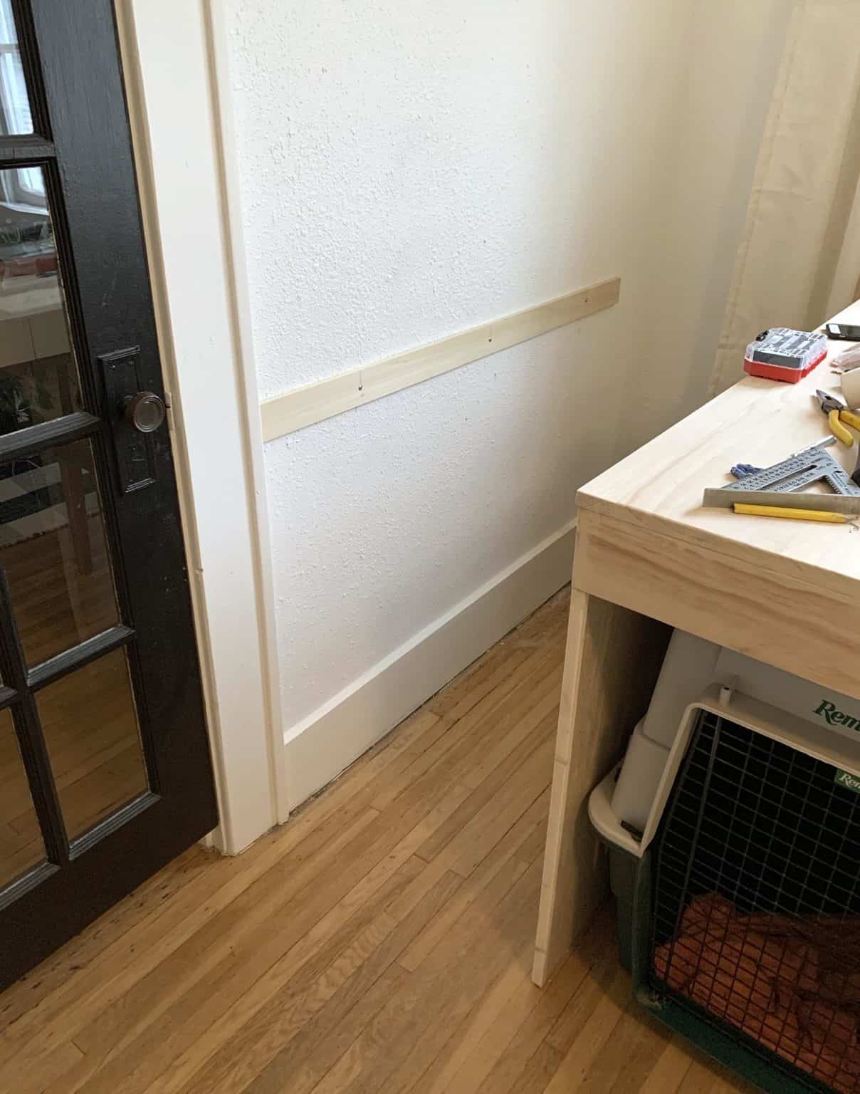 Hidden Dog Kennel - Custom Cabinet DIY - A Beautiful Mess