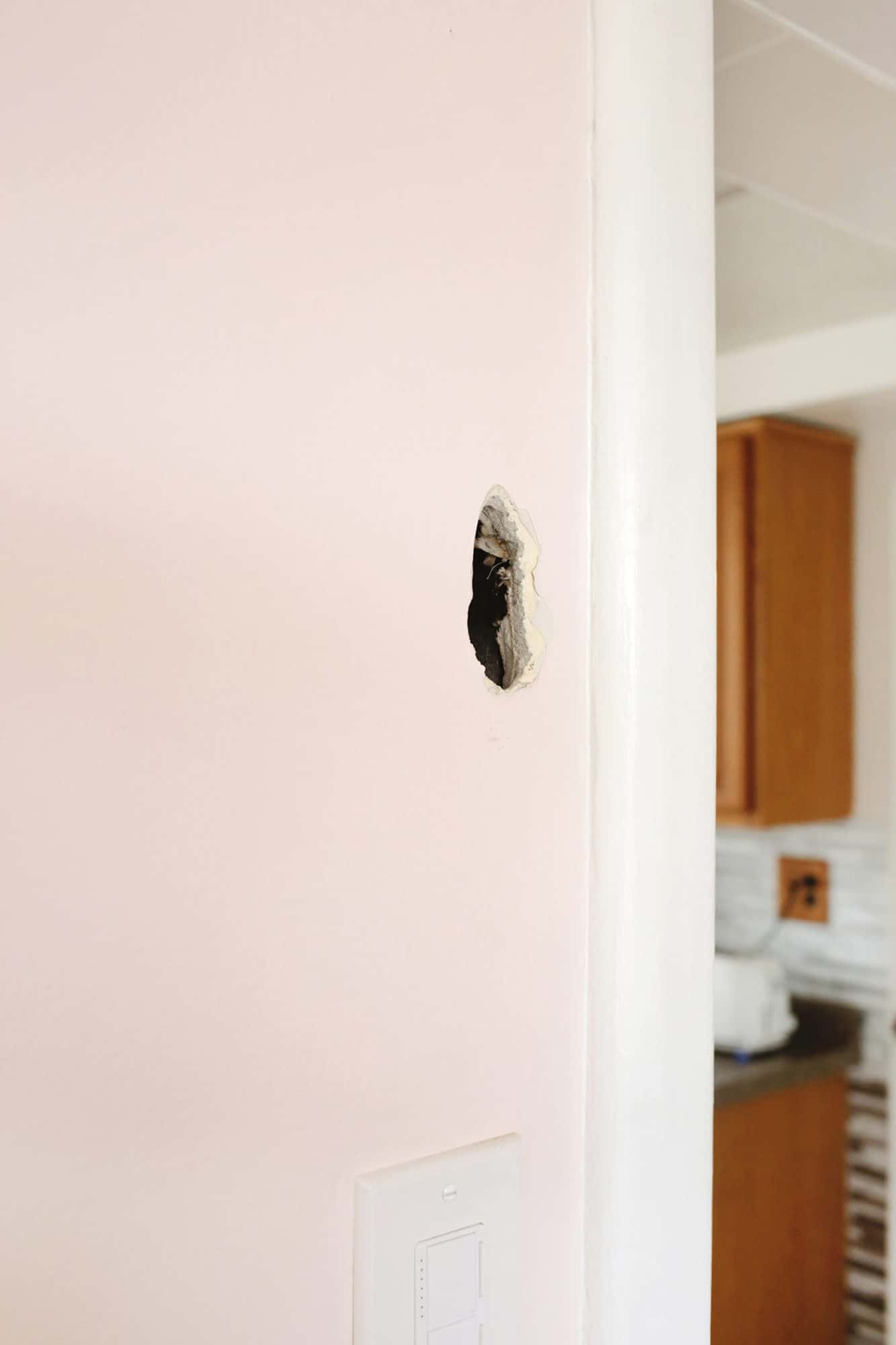 Picture of Easy Hack To Patch A Drywall Hole - A Beautiful Mess