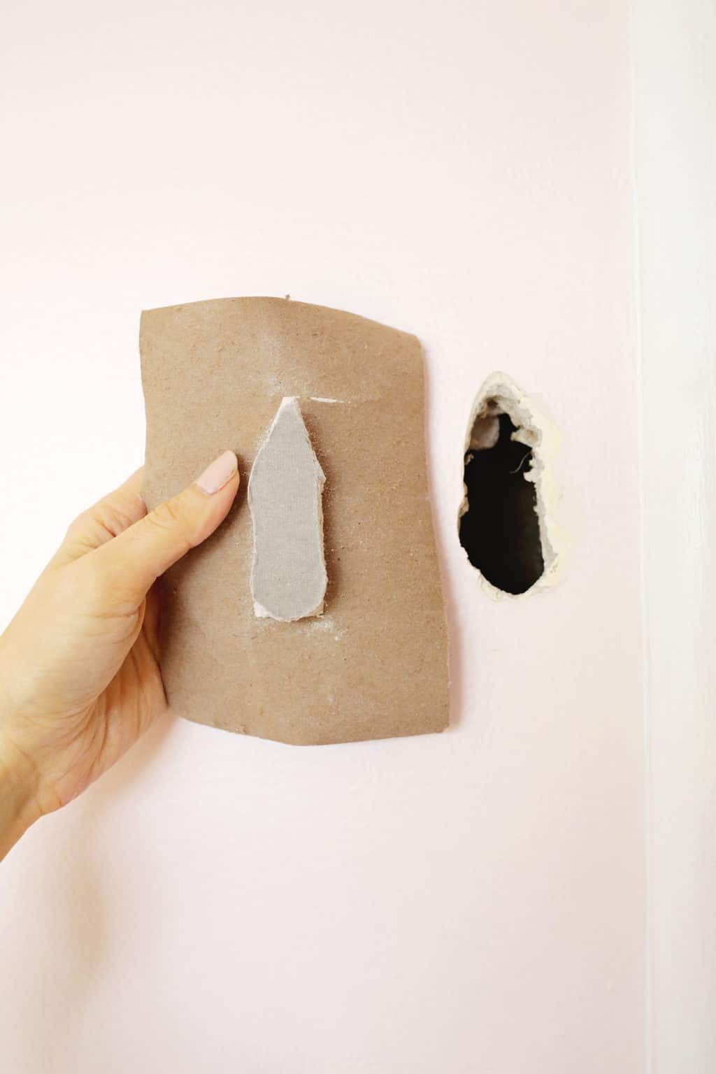 View of Easy Hack To Patch A Drywall Hole - A Beautiful Mess