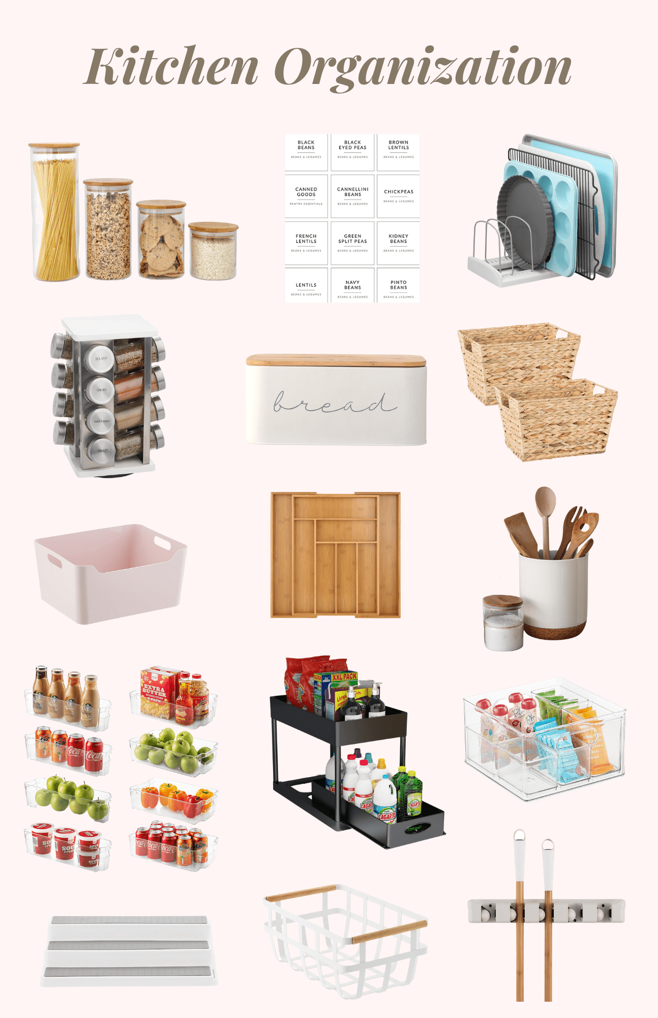 My Favorite Items for Organizing the Kitchen - Room for Tuesday