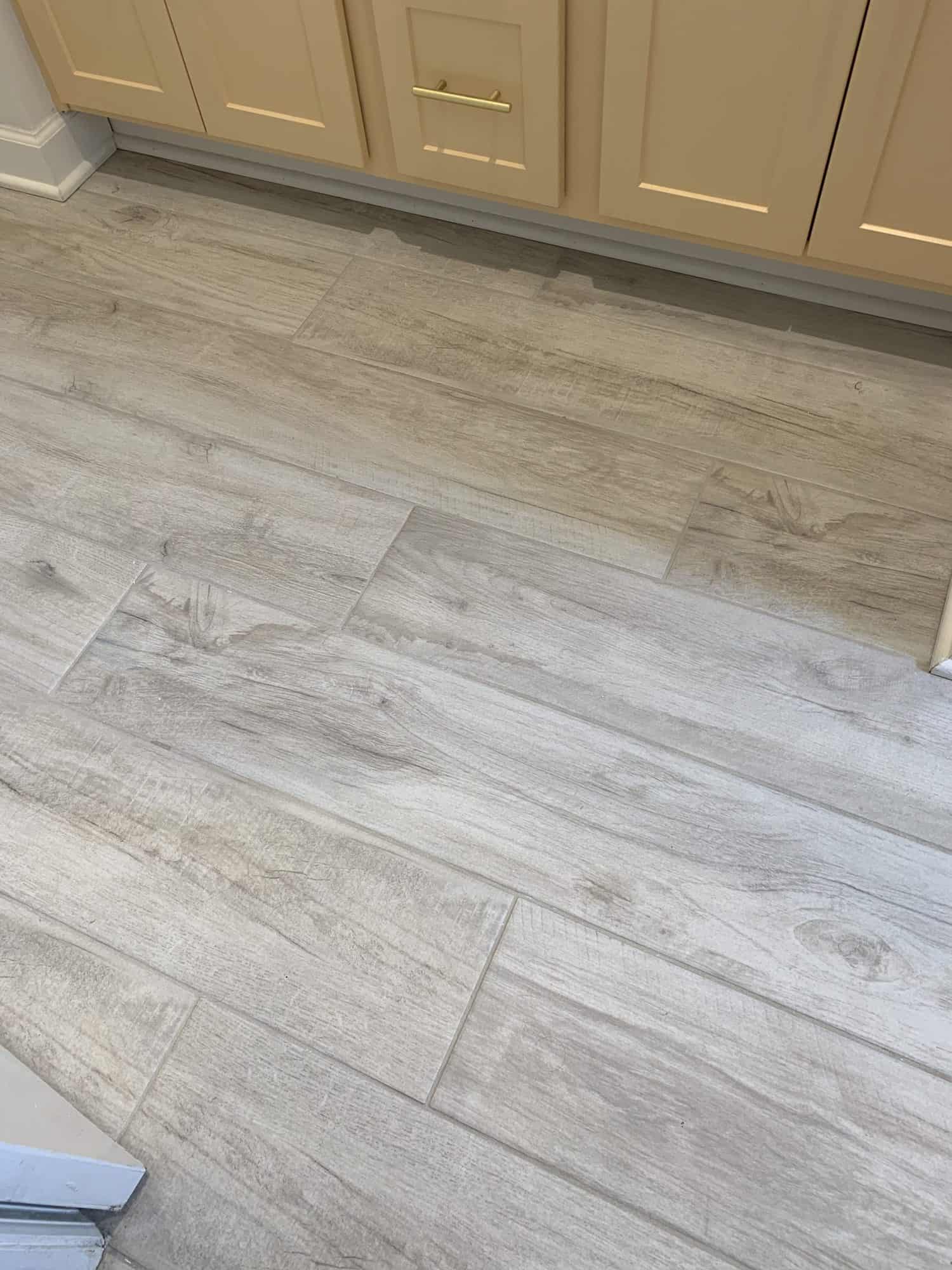How We Updated Our Planked Wood-Look Tile - A Beautiful Mess