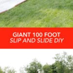 Giant 100 Foot Slip And Slide DIY click through for tutorial