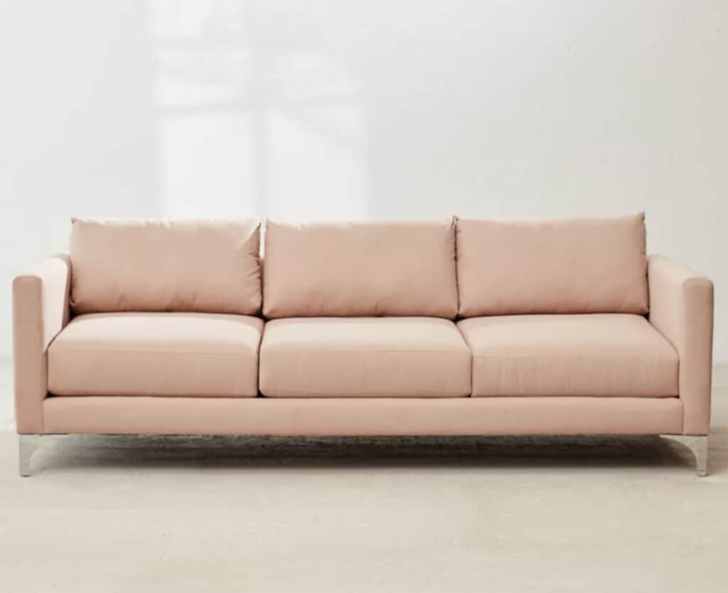 pink modern sofa