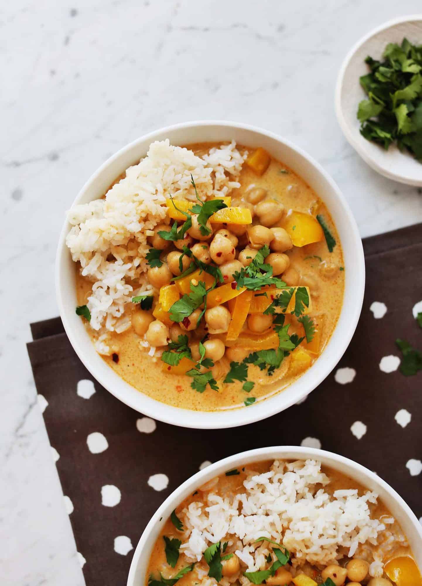 Chickpea yellow curry