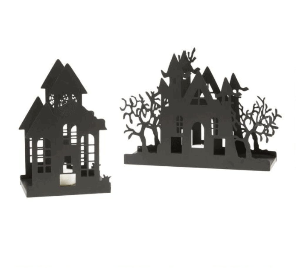 black haunted house fixture