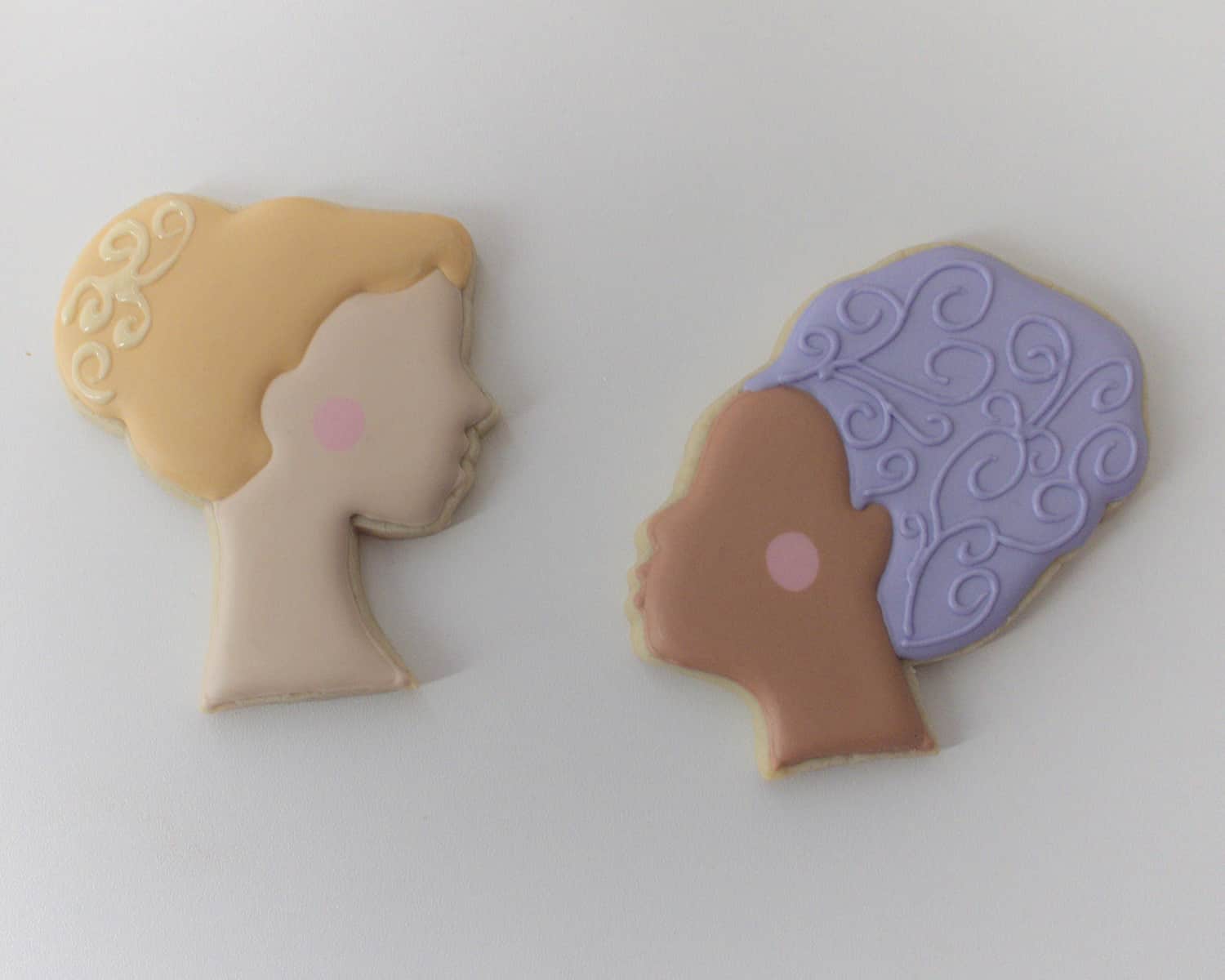 iced silhouette cookies