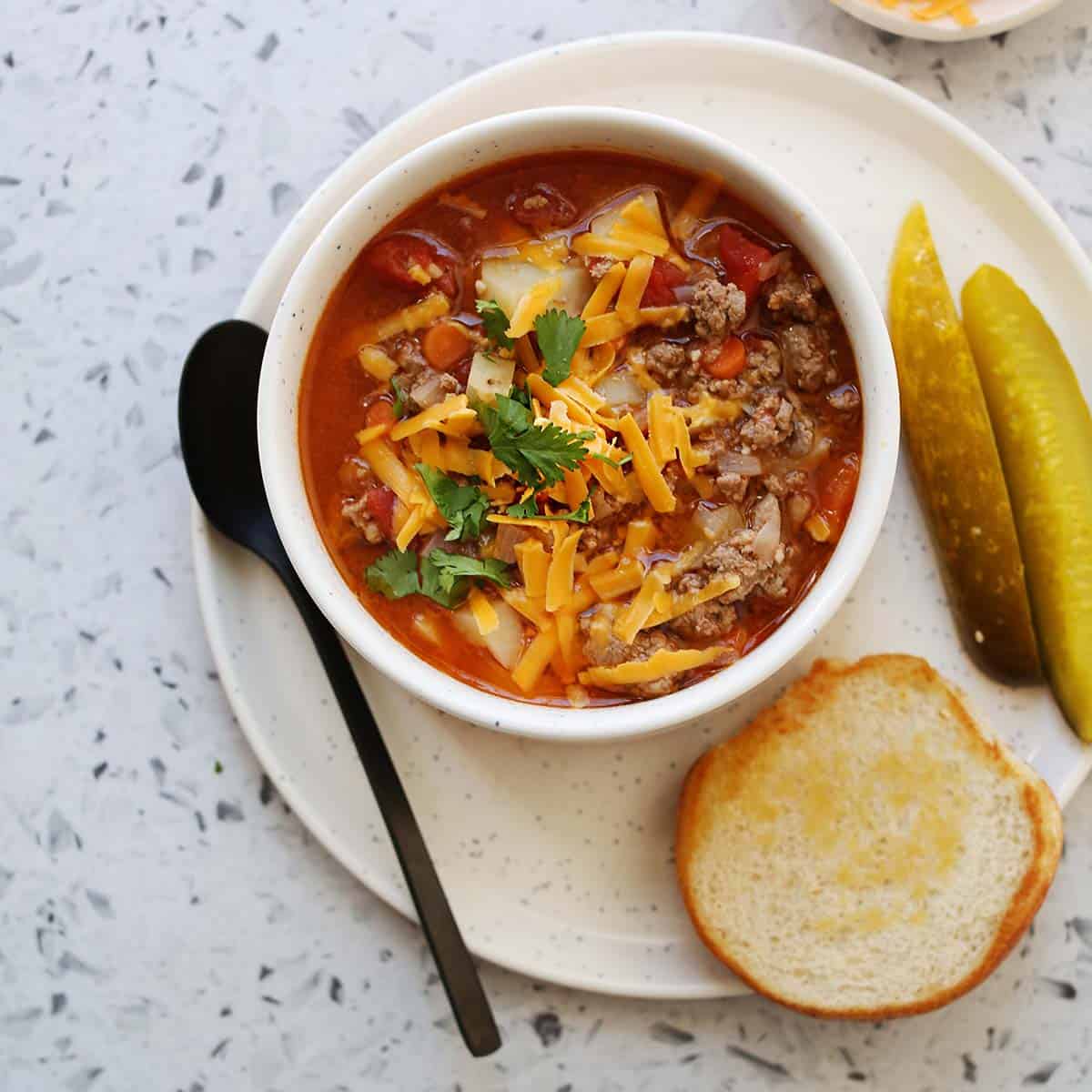 Easy Hamburger Soup Recipe – A Beautiful Mess