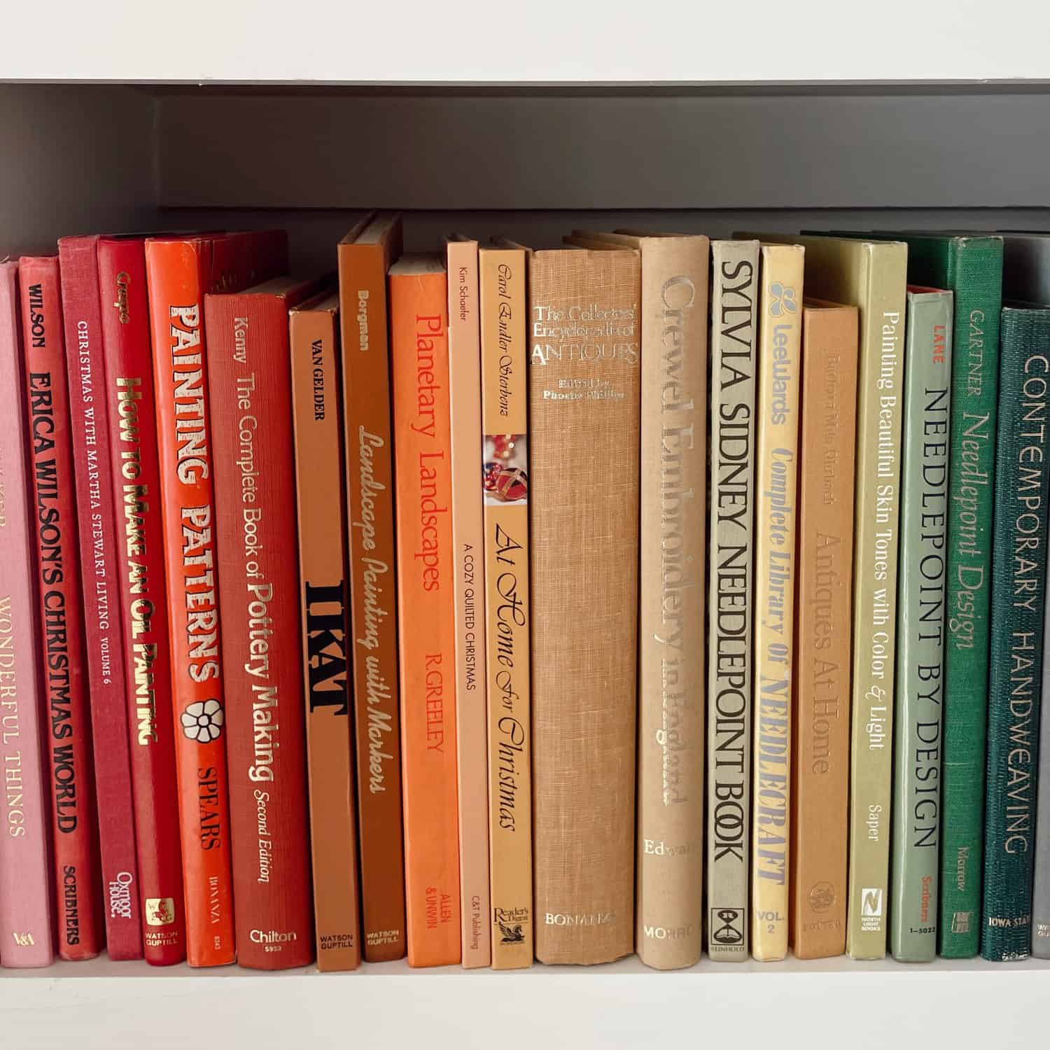 colorful books on shelf