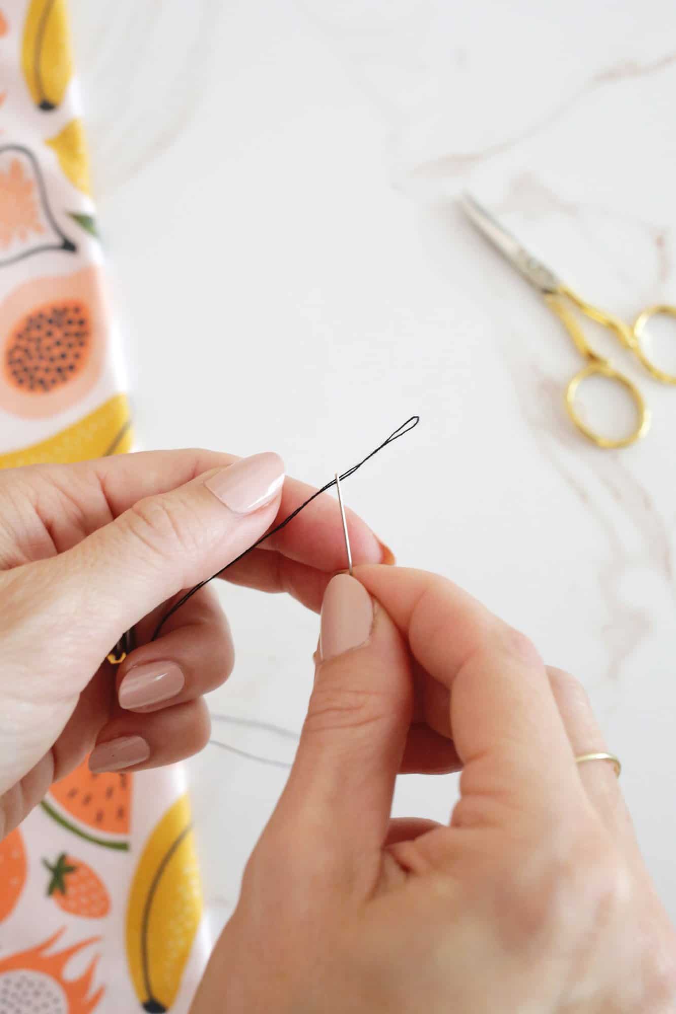thread through a needle