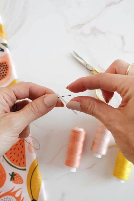 How to Thread a Needle (4 Easy Ways!) - A Beautiful Mess
