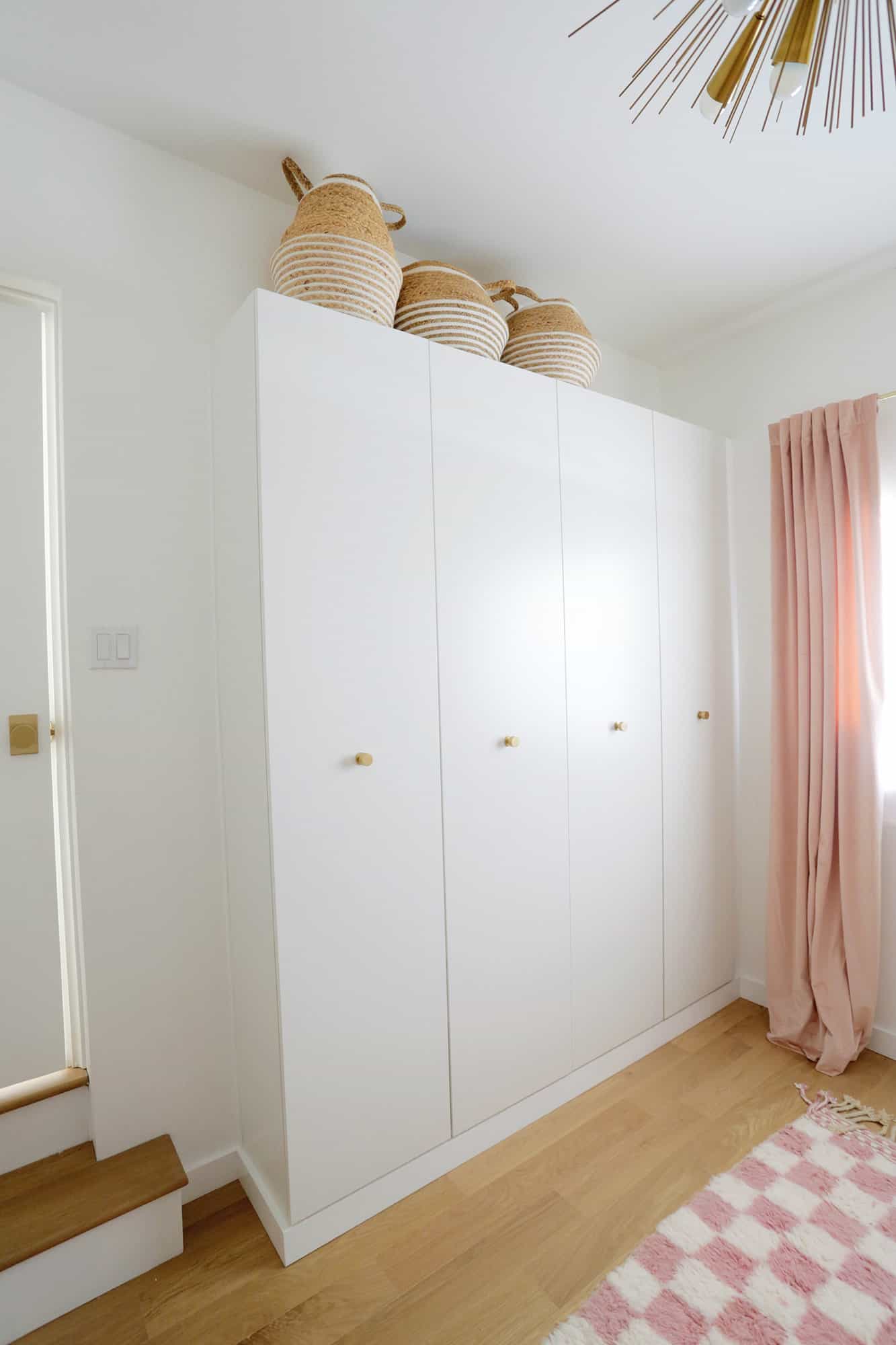 IKEA Pax wardrobes without arched trim added