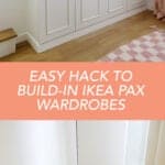 Easy Hack to Build In an Ikea Pax Wardrobe click through for more 1 1