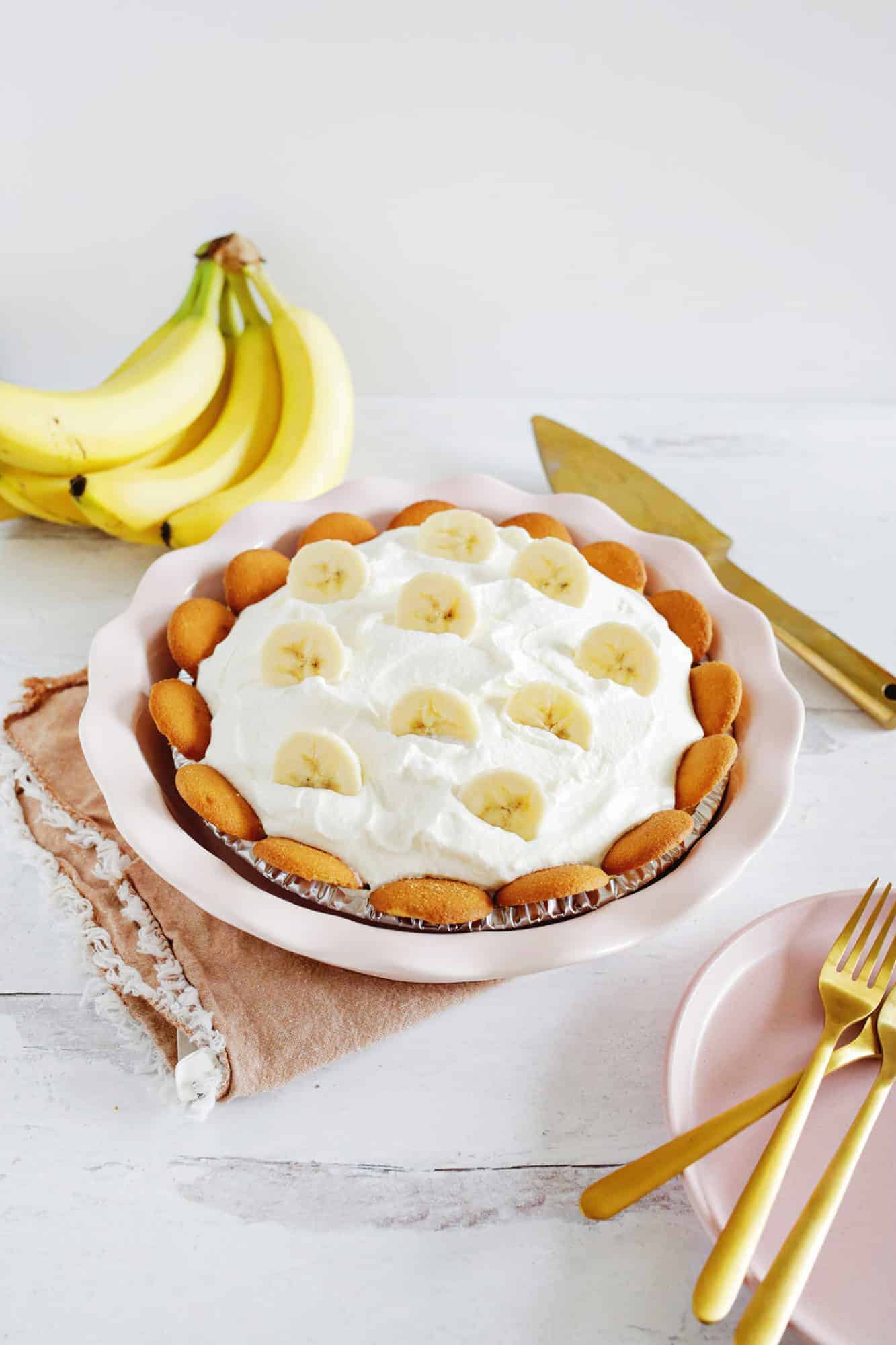 The best no bake banana cream pie
