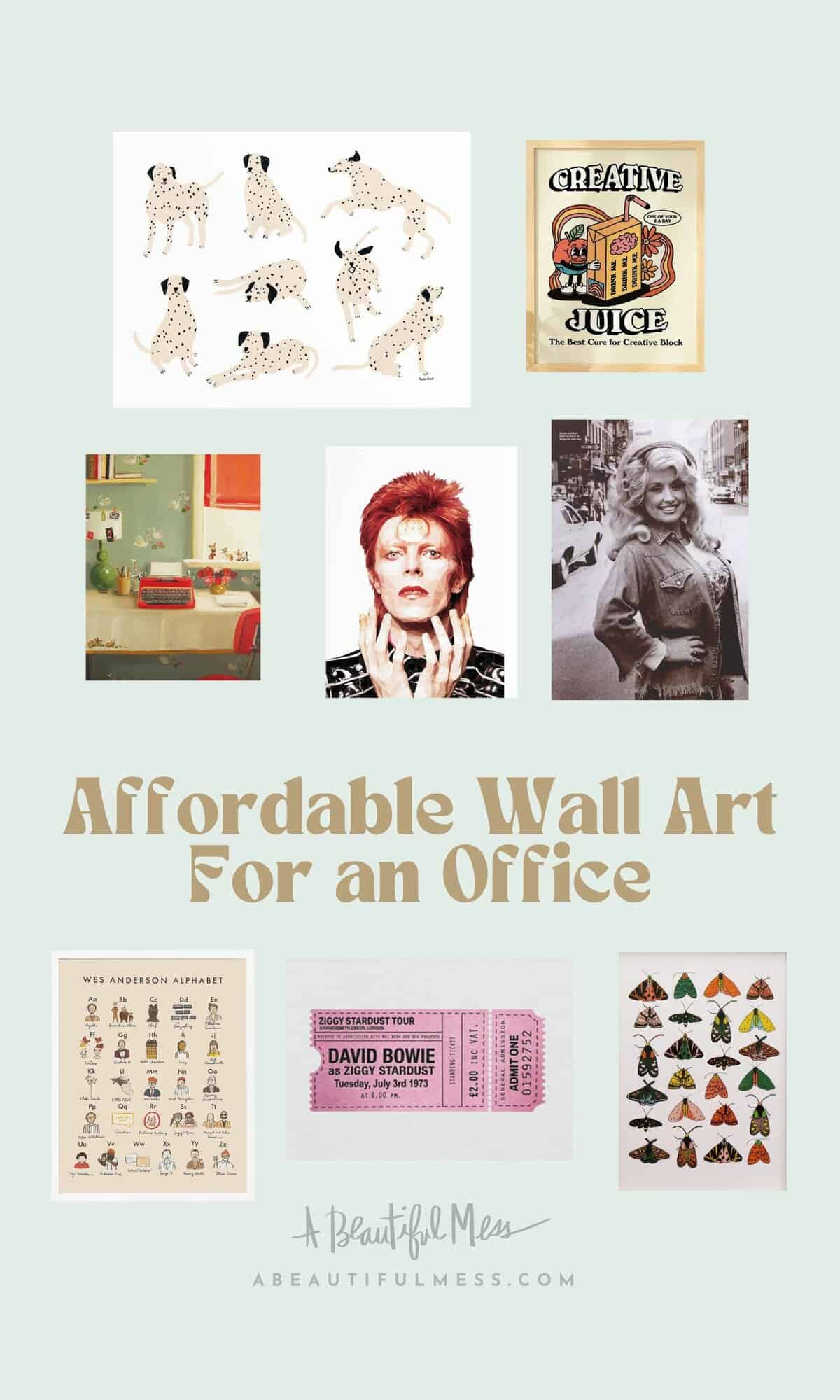 Affordable office wall art