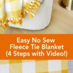 Easy No Sew Fleece Tie Blanket Video