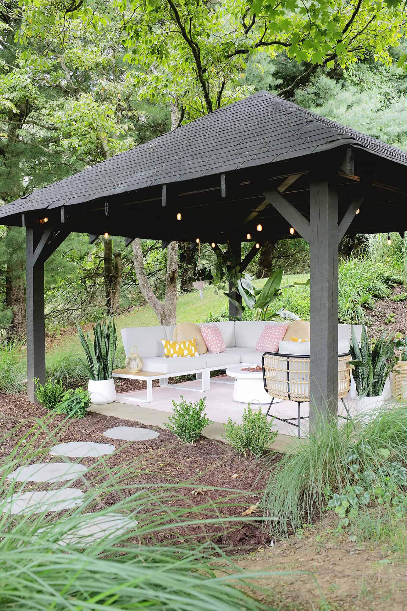 A Backyard Makeover For Our Outdoor Pavilion (Before + After!)