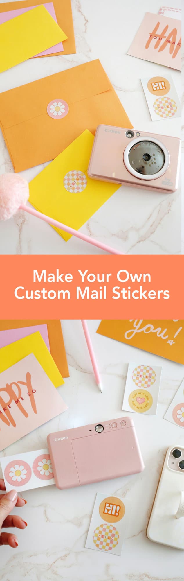 Email Stickers Examplesa Make Your Own Custom Mail Stickers! - A Beautiful Mess