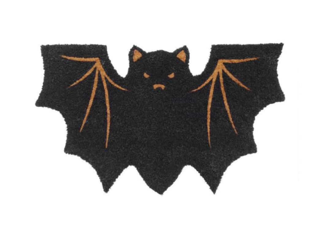 halloween bat doormat