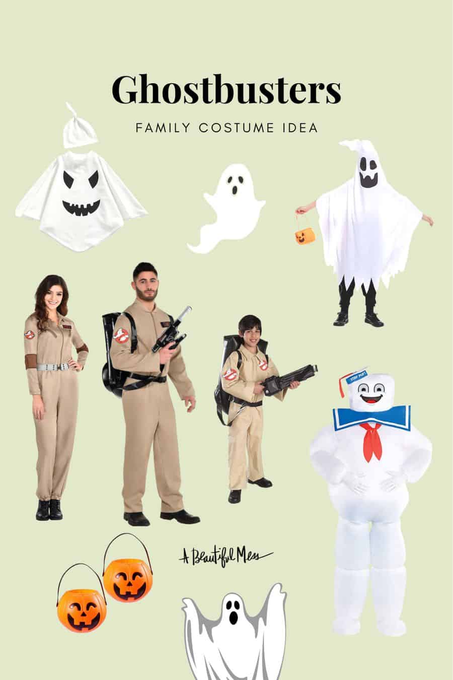 Family halloween costume ideas from Ghostbusters