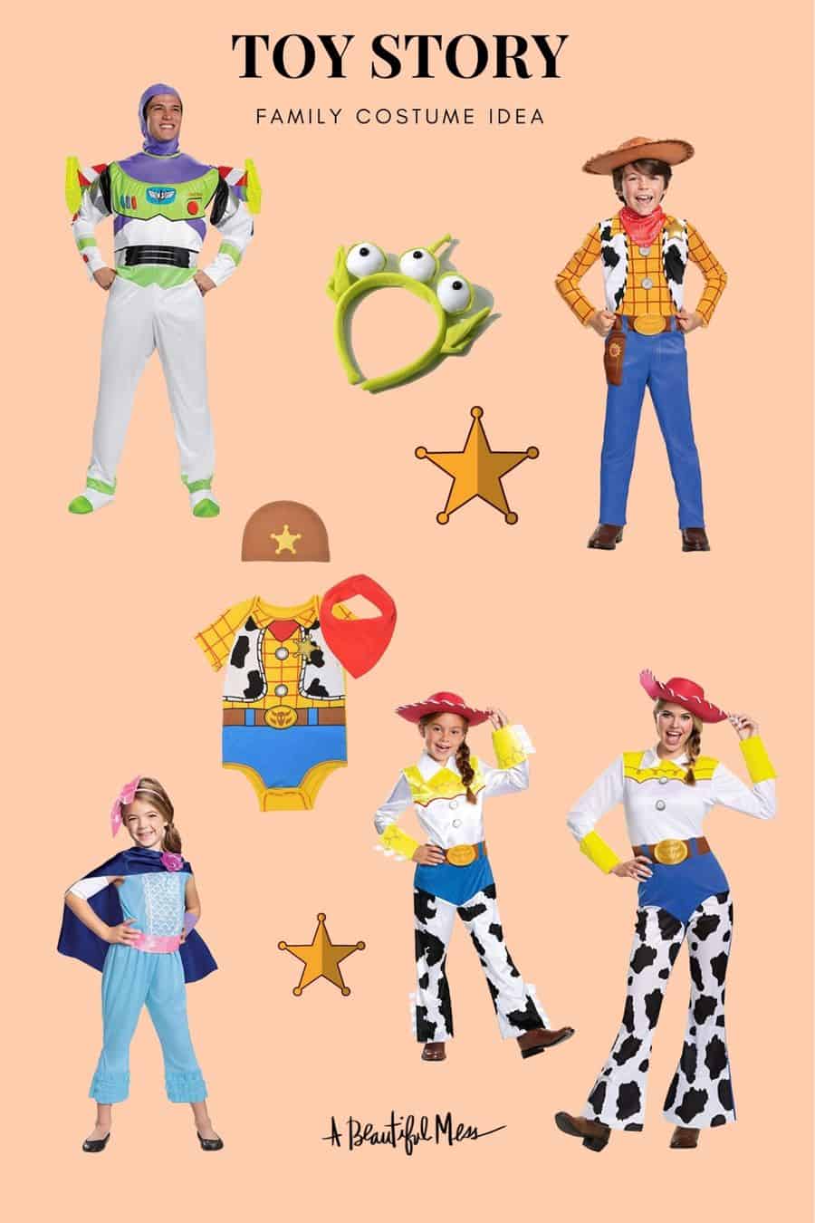 Family halloween costume ideas from Toy Story