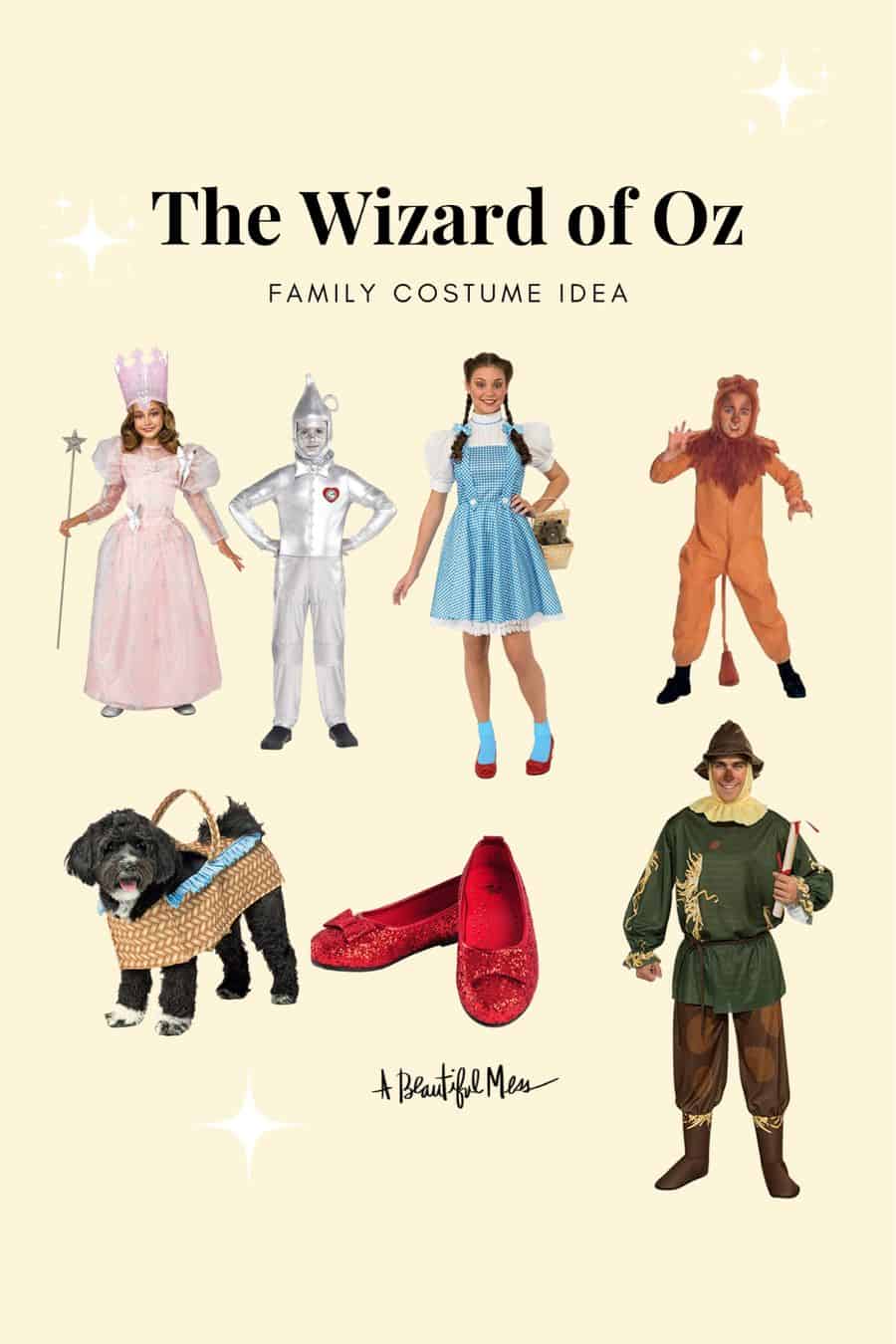 Family halloween costume ideas from The Wizard of Oz