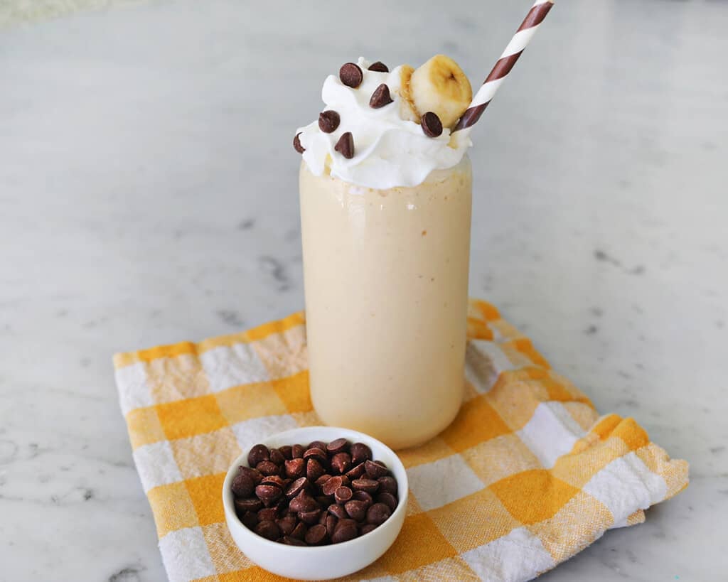 Peanut Butter Banana Smoothie - A Beautiful Mess