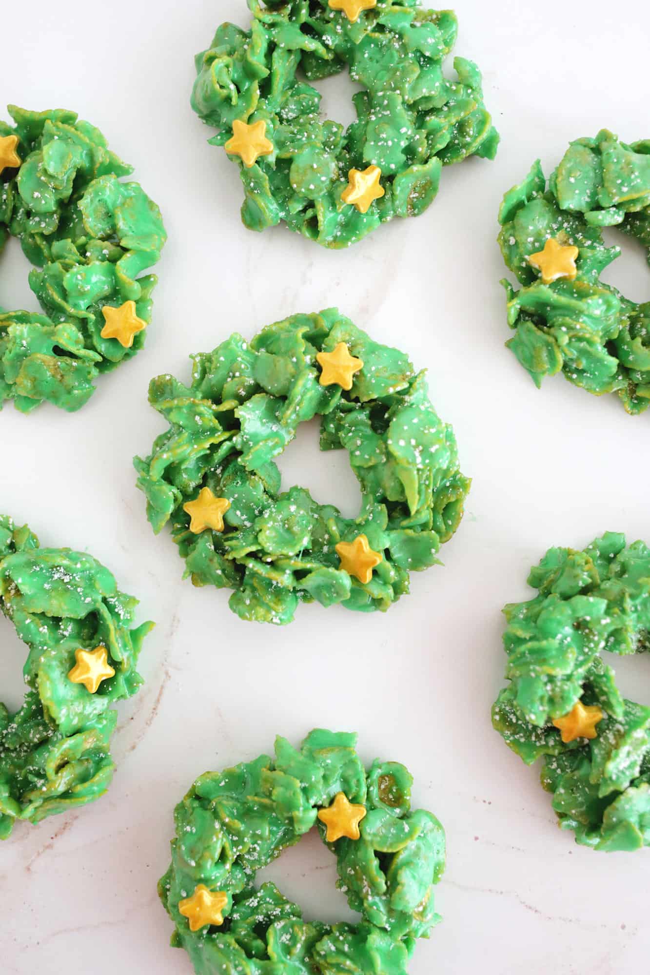 cornflake wreath cookies