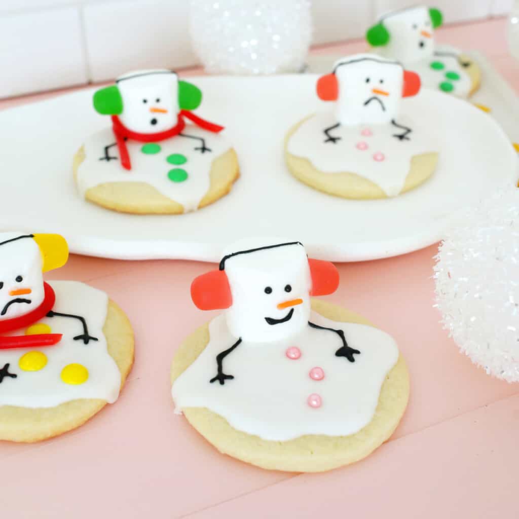 melted snowman cookies best easy christmas cookie
