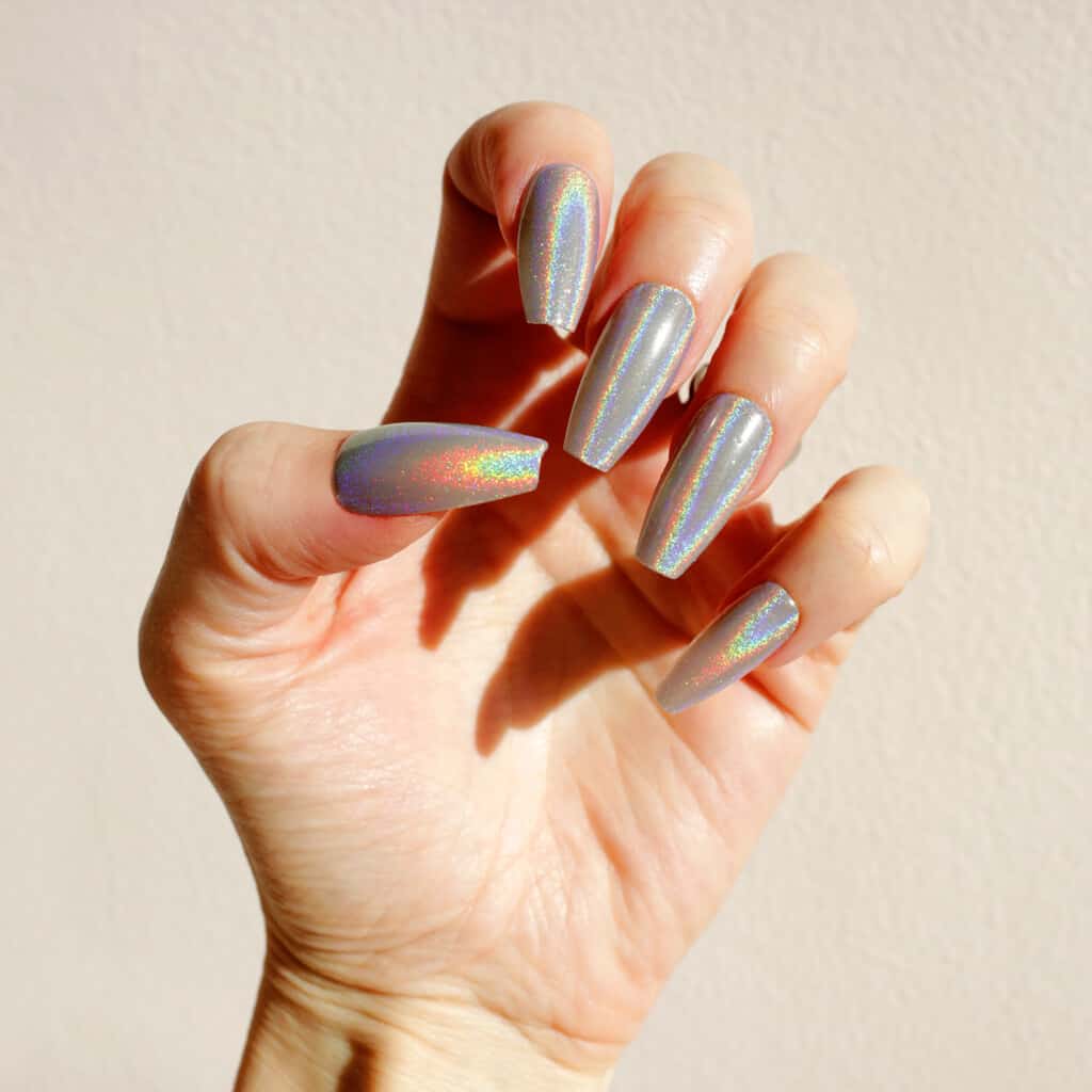 holographic nail design