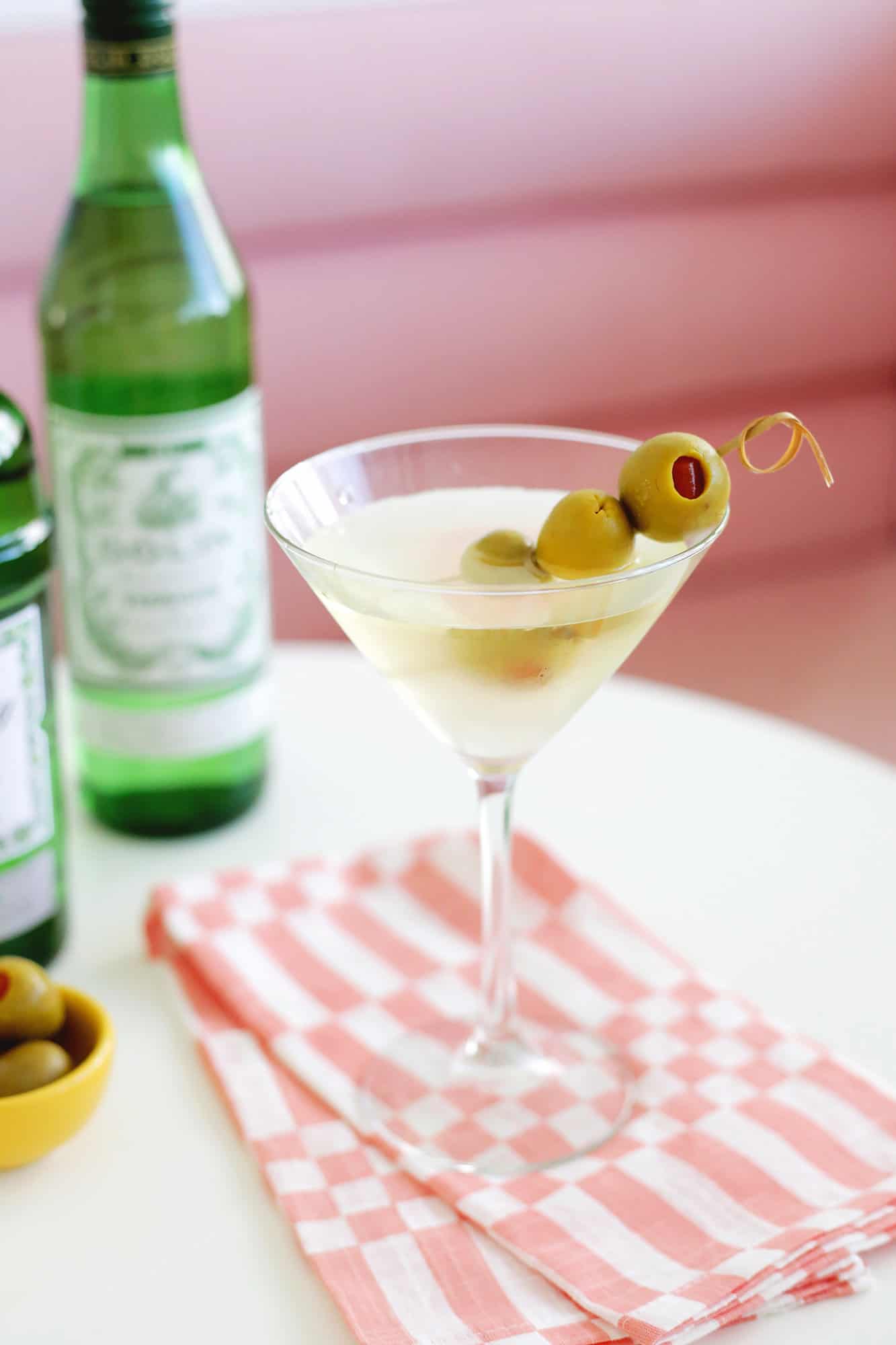 dirty martini with olives