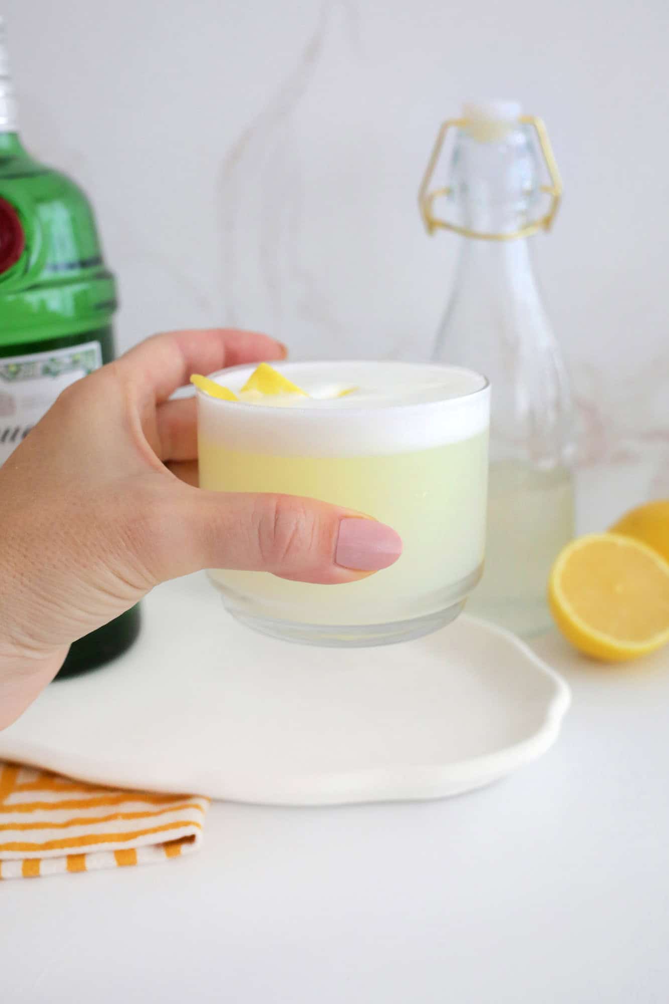 Gin Fizz Cocktail - A Beautiful Mess
