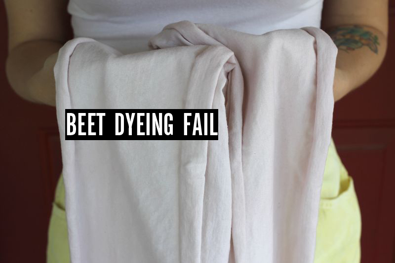 Beet dyeing fail