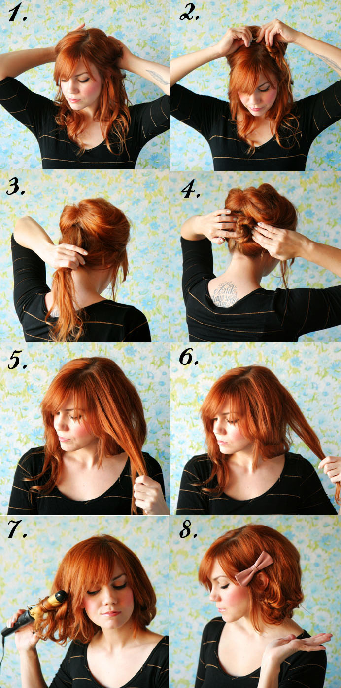 How to style long hair short