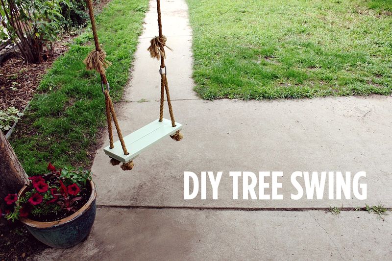 DIY Tree Swing from A Beautiful Mess