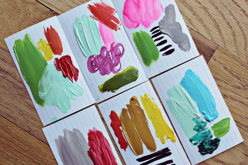 Painted Color Story Cards