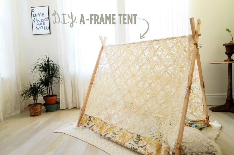 DIY A-Frame Tent-A Beautiful Mess 