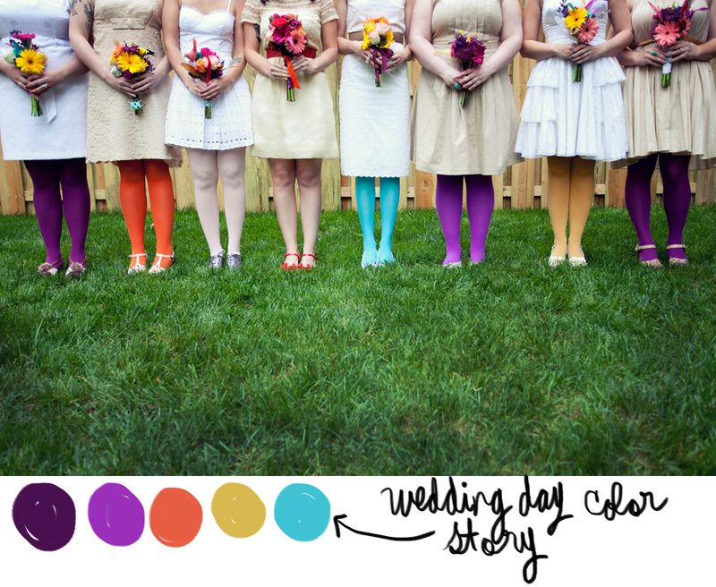 Wedding Day Color Story