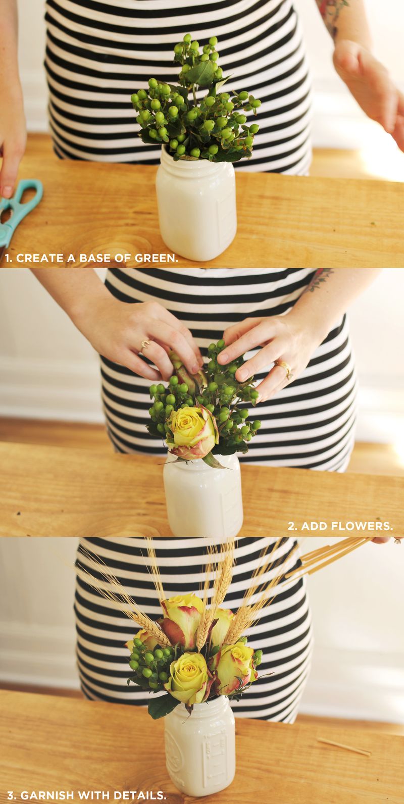 How to create a basic flower arrangement