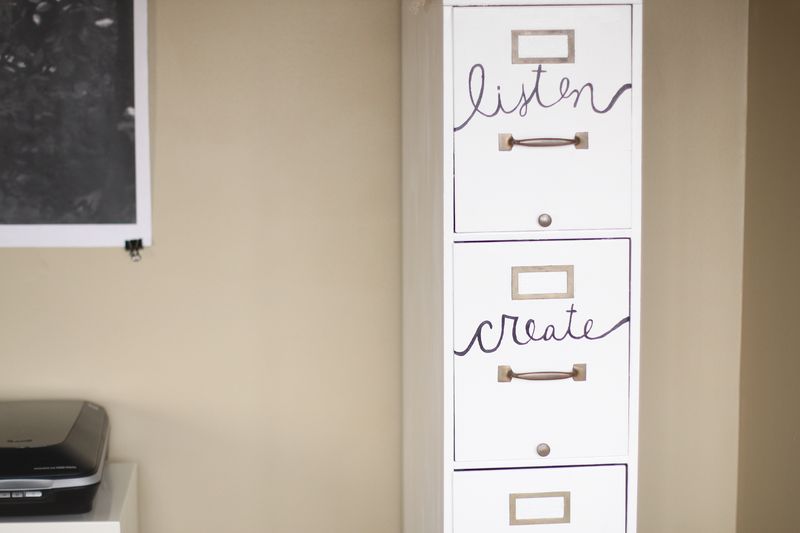 File Cabinet Restyle A Beautiful Mess