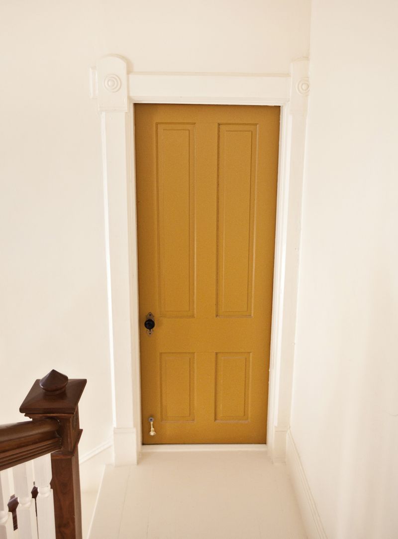 Mustard yellow door