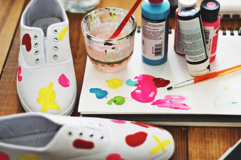Abstract painting sneakers!