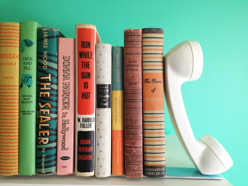 DIY Telephone Bookends
