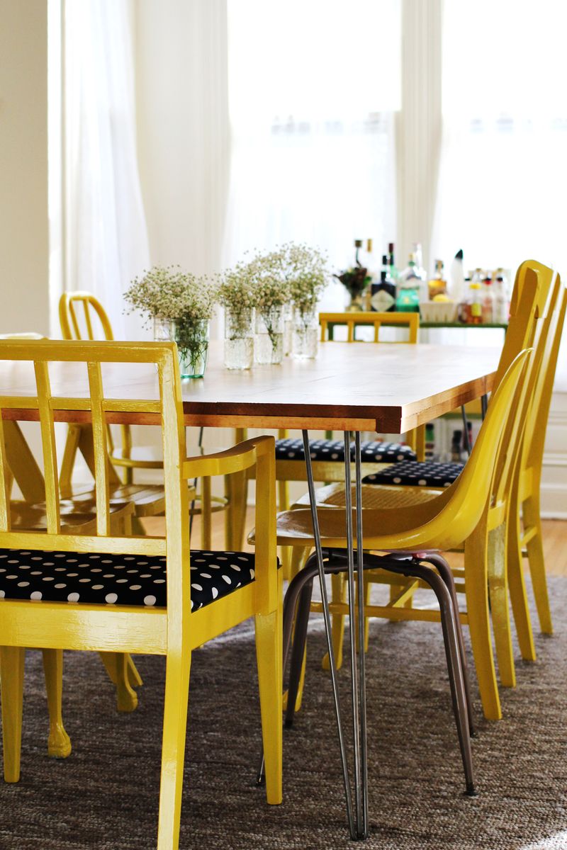 Elsie S Diy Dining Room Table A Beautiful Mess - Diy Dining Table Chairs